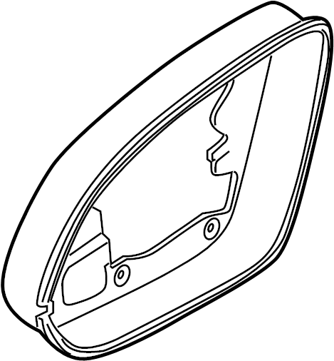 Ramă oglindă exterioară aluminiu Audi A8 / S8 Quattro (2010–2017)