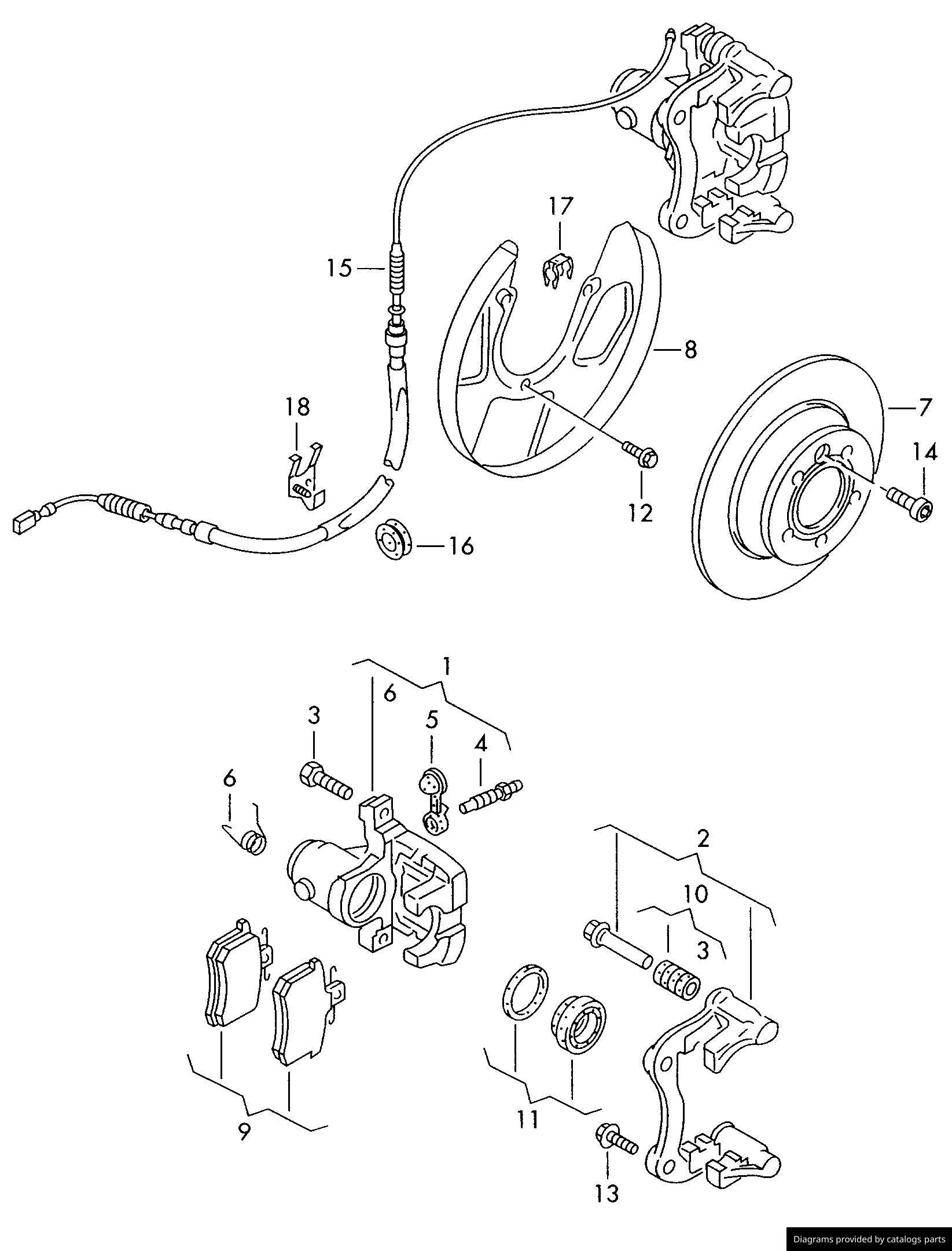 Set Plăcuțe de Frână cu Senzor de Uzură VW/Seat (1996-2010)