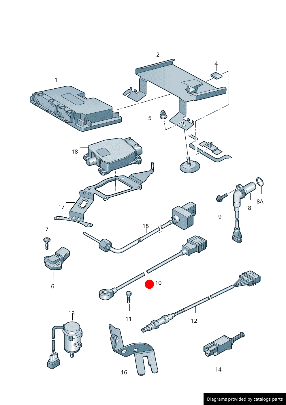 Senzor bătaie motor cu cablu OEM Volkswagen Group 06A905377C