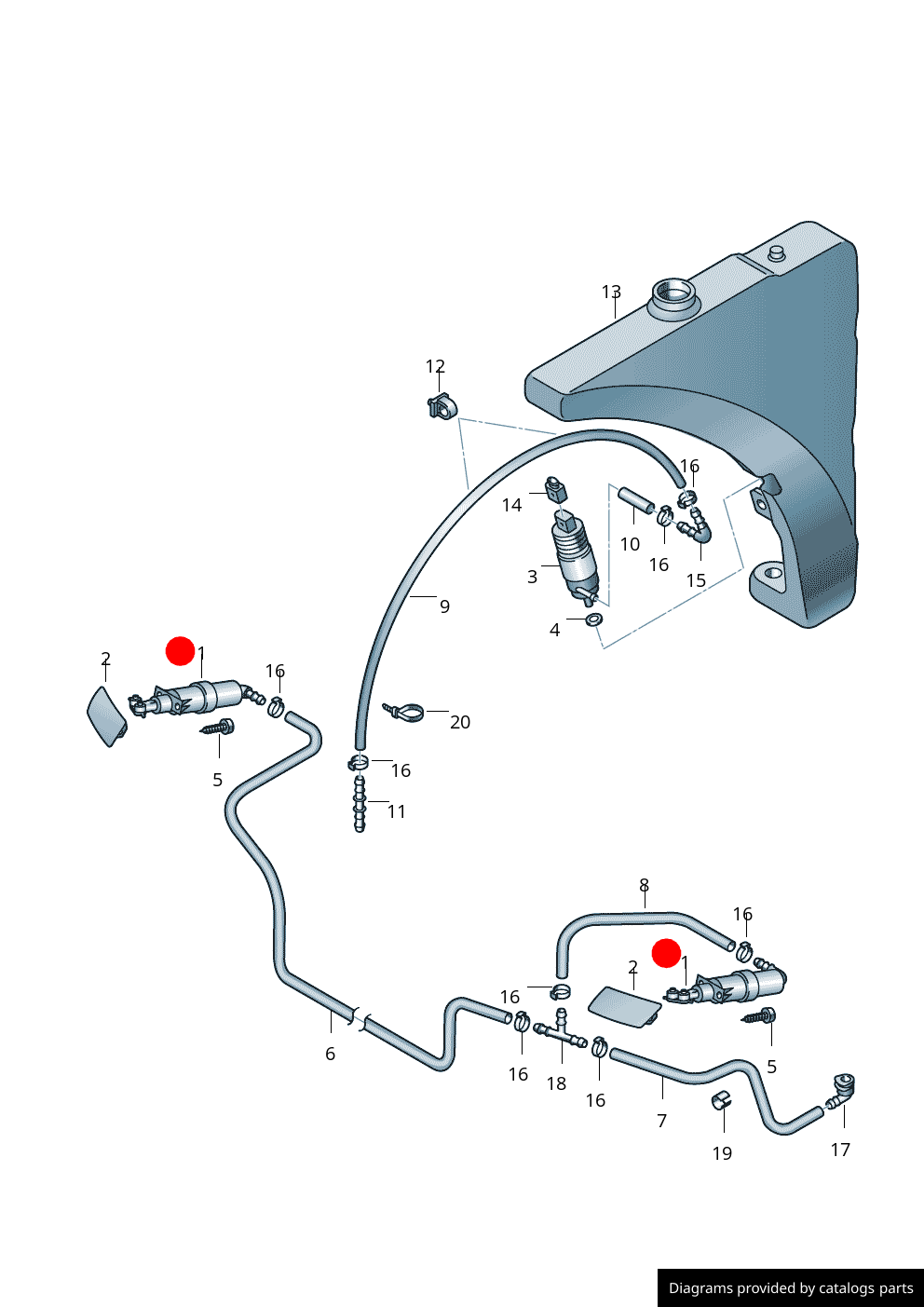 Cilindru ridicare OEM Audi TT/TTS/TTRS 8J (2007-2014)