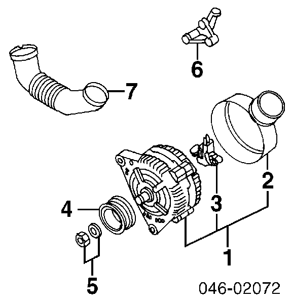 Fulie curea alternator poli-V OEM Audi A4/A6/A8 Skoda Superb VW Passat (1997-2008)