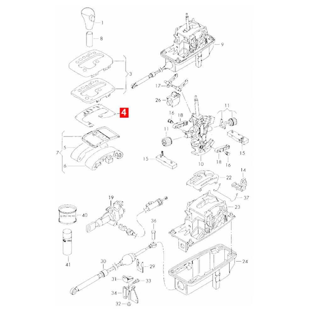 Circuit Board cutie viteze Audi A4 B6 (2001–2005)