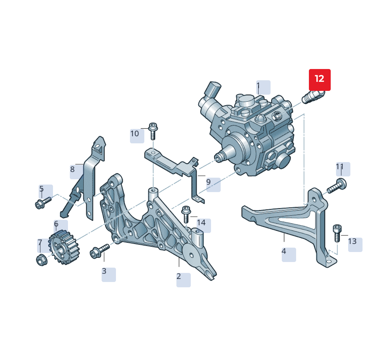 Supapă alimentare aer OEM 059130122A pentru Audi Q7, Volkswagen Crafter și Touareg