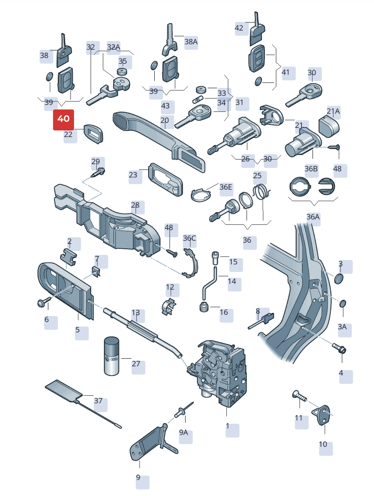 Senzor transmițător OEM Volkswagen Group 1J0959753N pentru Golf IV, Bora, Beetle, Leon, Toledo (1998-2011)