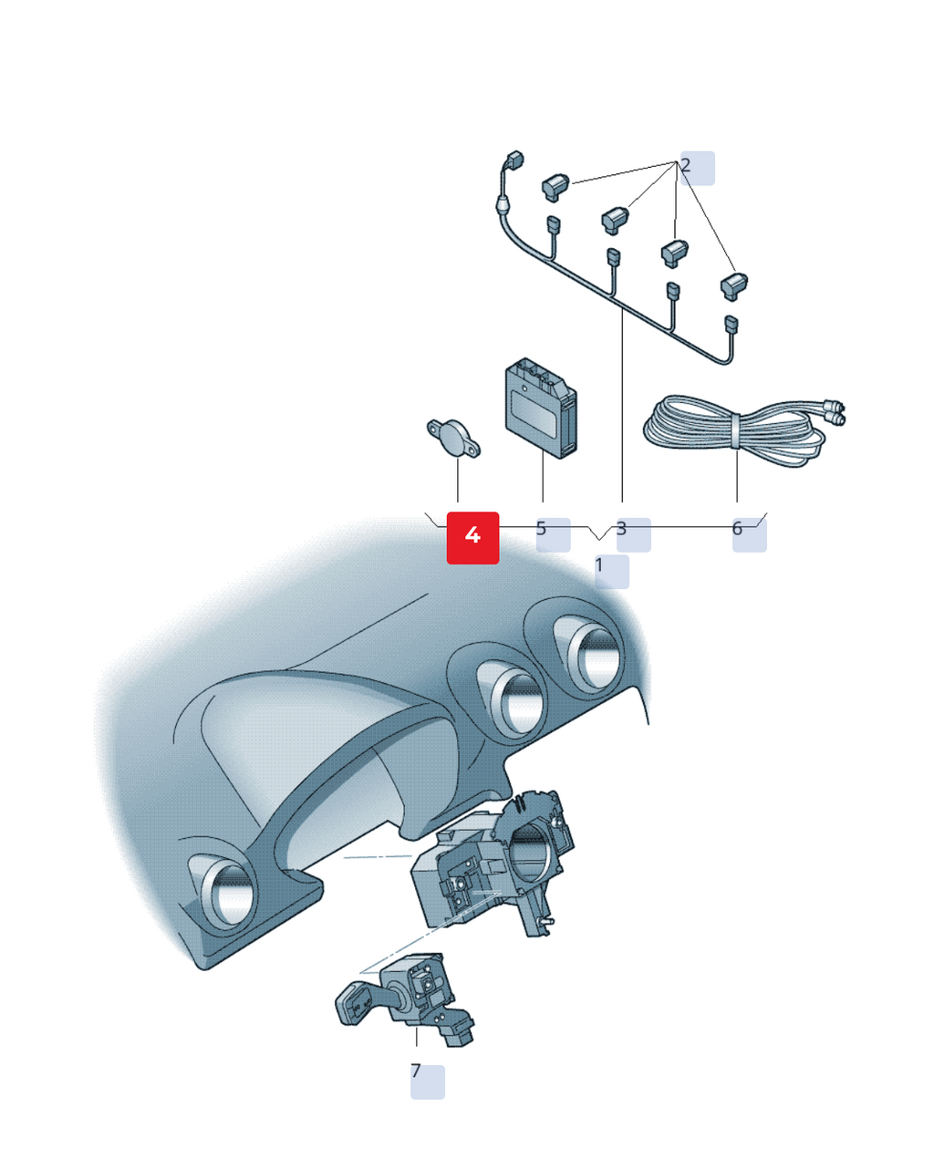 Buzzer OEM Audi 8E0054635C pentru modele A1, A3, A4, A5, A6, A7, Q3, Q5, Q7, TT (2001-2018)