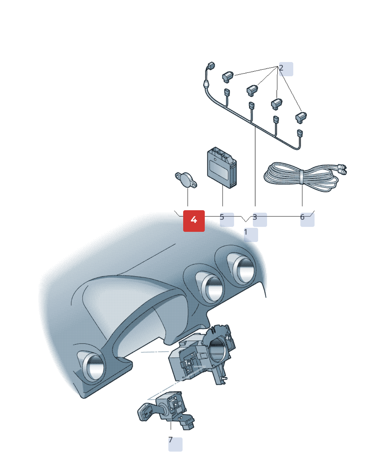 Buzzer OEM Audi 8E0054635C pentru modele A1, A3, A4, A5, A6, A7, Q3, Q5, Q7, TT (2001-2018)