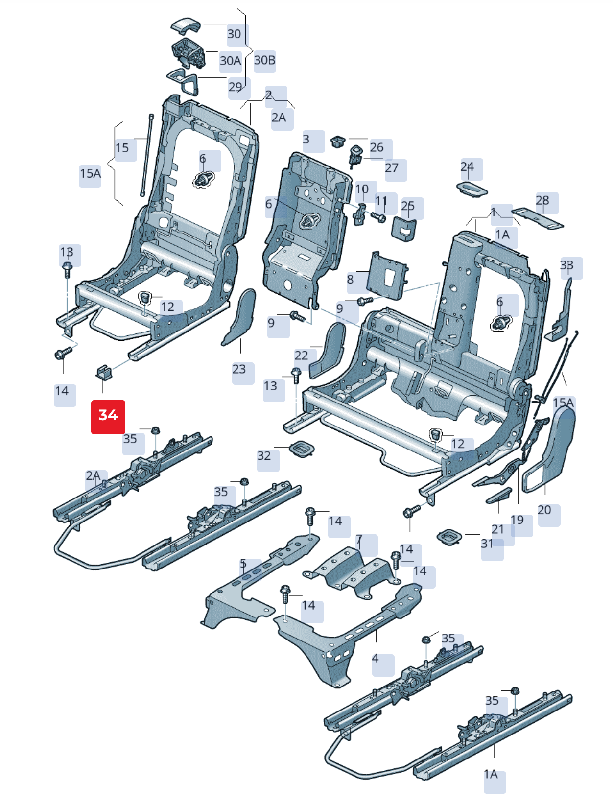 Capac ornamental OEM Audi Q7 4L negru satinat (2007-2015)