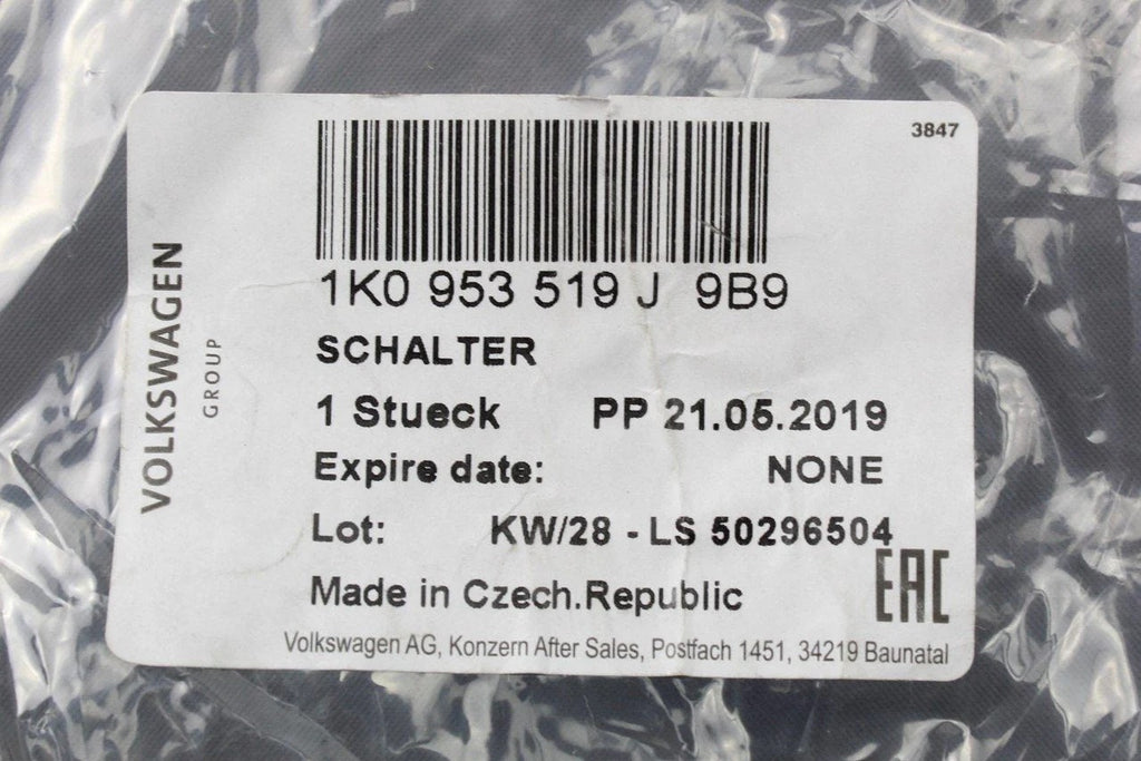 Manetă Comandă Ștergătoare Audi A3 8P, VW, SEAT, Skoda, Nou, Original