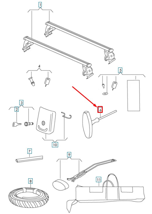 Cheie Dinamometrică OEM Portbagaj Plafon Audi – AUDI A7 Sportback 4G