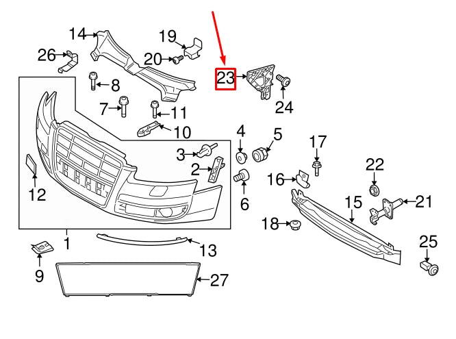 Element ghidare bara OEM Audi A6/S6/Avant/Quattro 4F (2005-2011)